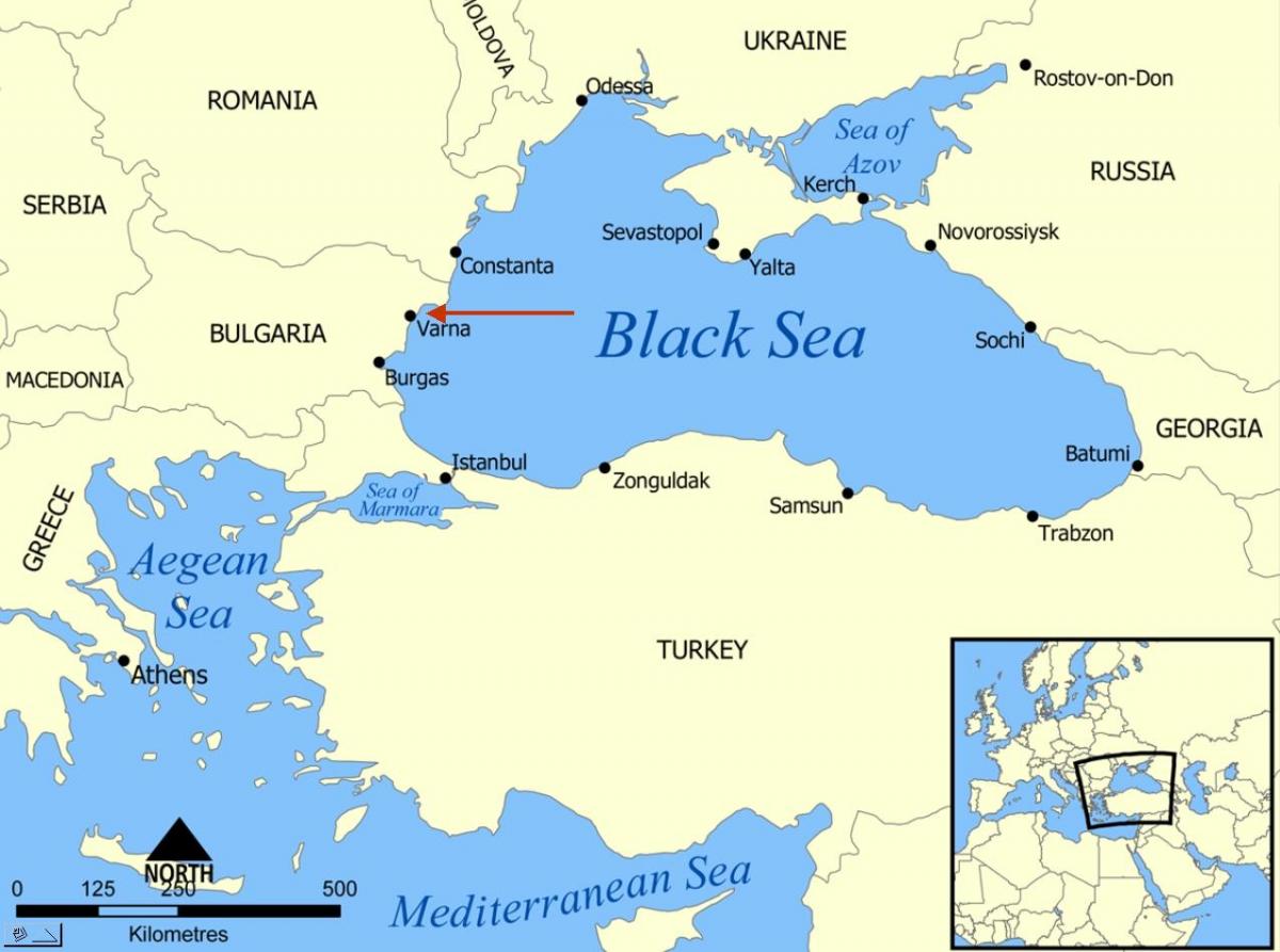 بلغاریہ میں مقام دنیا کے نقشے